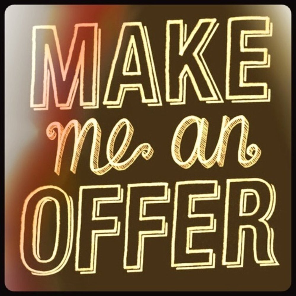 Reminder: Offers welcome!